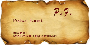 Polcz Fanni névjegykártya